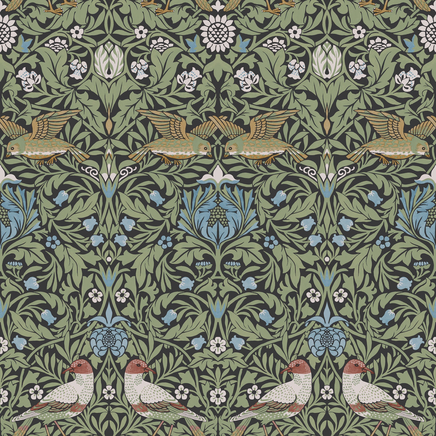 Bird Wallpaper Wallpaper A-Street Prints Roll Multicolor