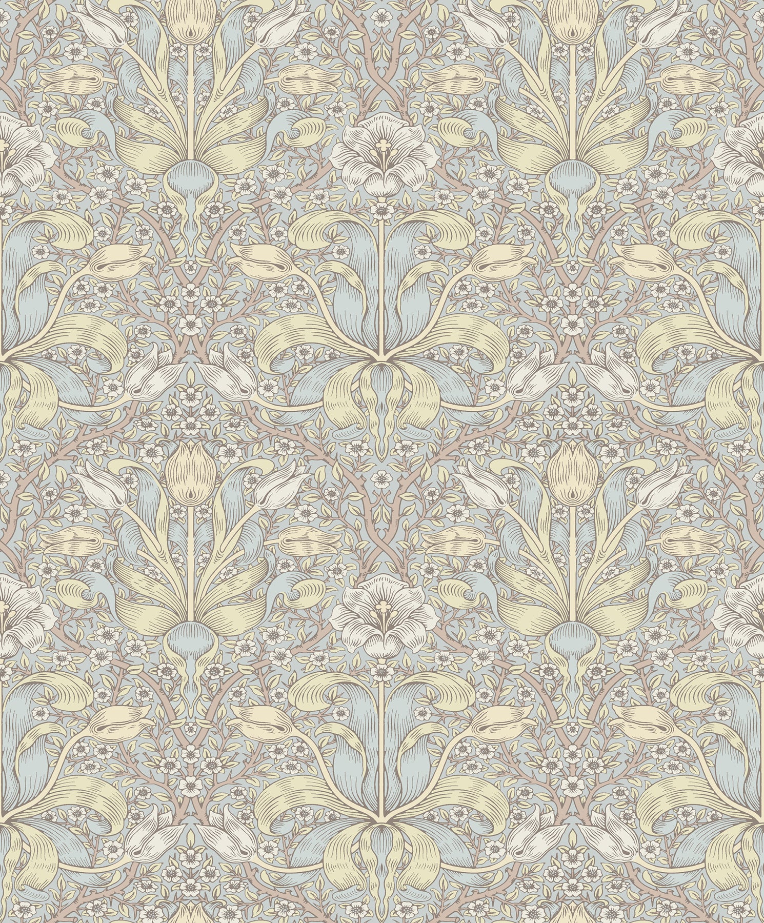 Spring Thicket Wallpaper Wallpaper A-Street Prints Roll Light Blue