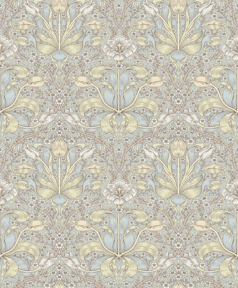 Spring Thicket Wallpaper Wallpaper A-Street Prints Roll Light Blue