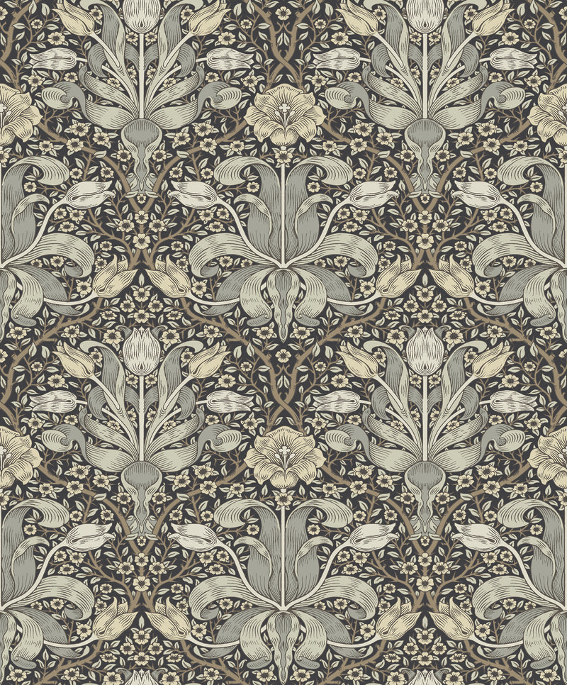 Spring Thicket Wallpaper Wallpaper A-Street Prints Roll Blue