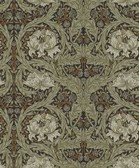 African Marigold Wallpaper Wallpaper A-Street Prints Roll Black