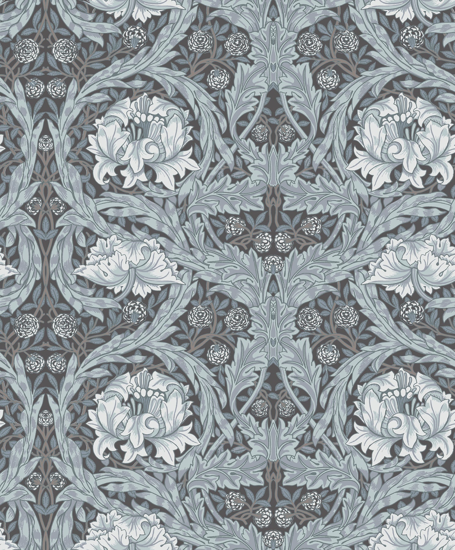 African Marigold Wallpaper Wallpaper A-Street Prints Roll Dark Blue