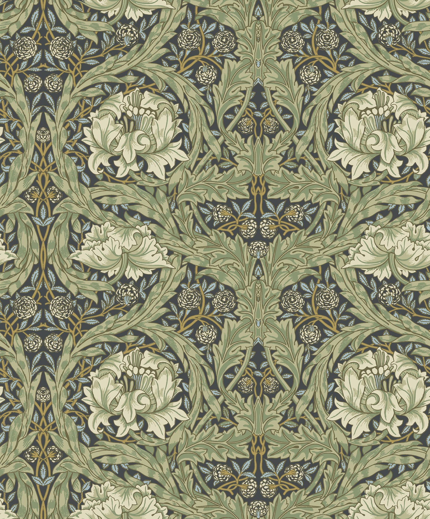 African Marigold Wallpaper Wallpaper A-Street Prints Roll Sea Green