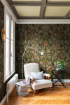 Vine Embroidery Mural Wallpaper A-Street Prints
