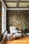 Vine Embroidery Mural Wallpaper A-Street Prints