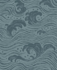 Swell Wallpaper Wallpaper A-Street Prints Roll Teal
