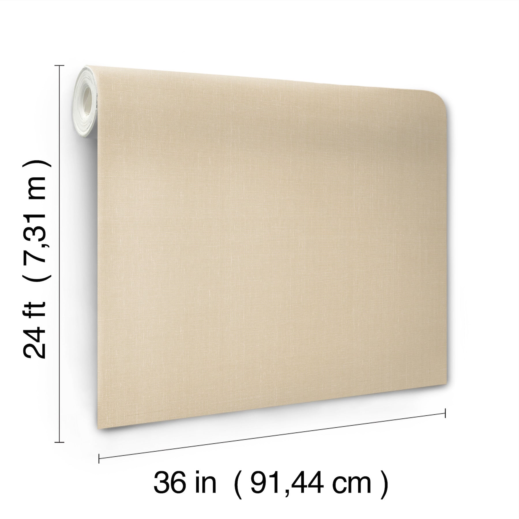 Woven Linen Wallpaper Antonina Vella   