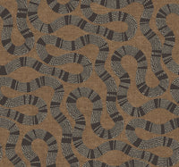 Ophidia Wallpaper Antonina Vella Double Roll Brown 