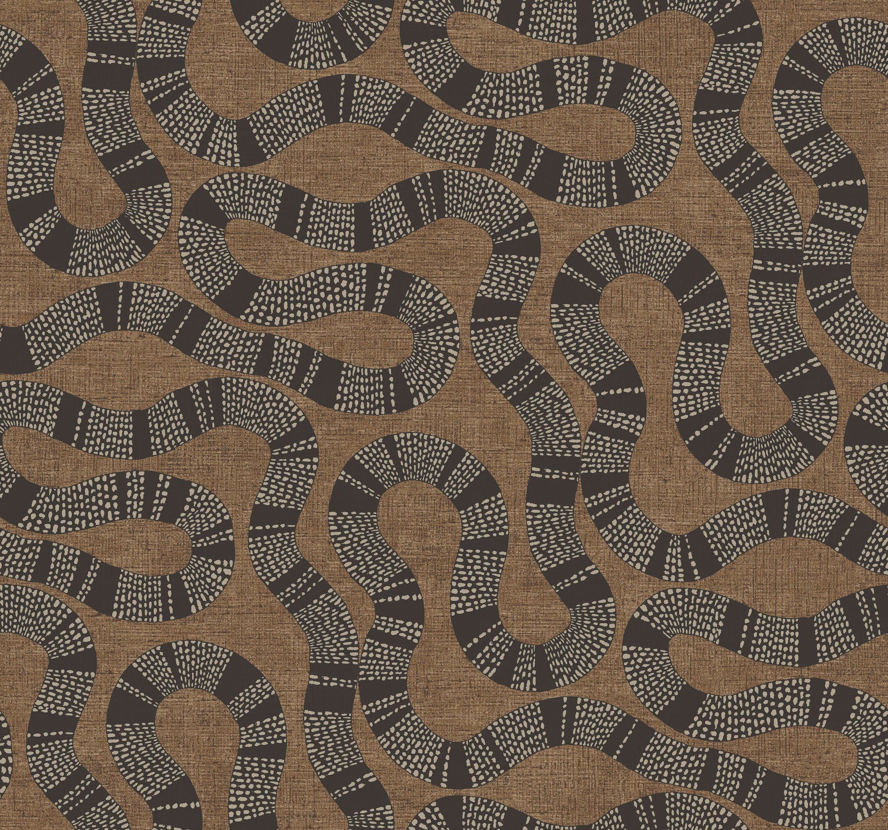 Ophidia Wallpaper Antonina Vella Double Roll Brown 