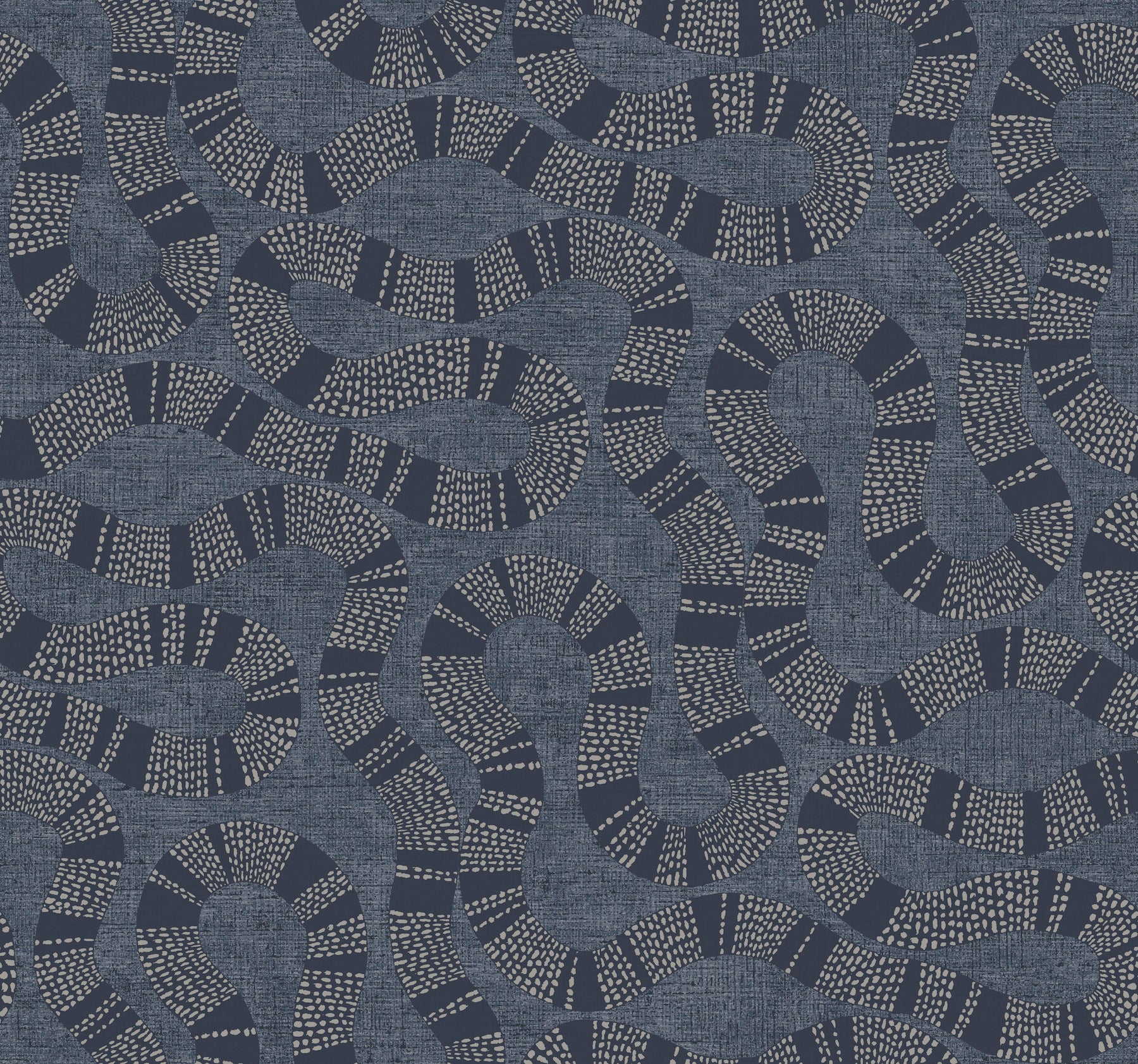 Ophidia Wallpaper Antonina Vella Double Roll Navy 