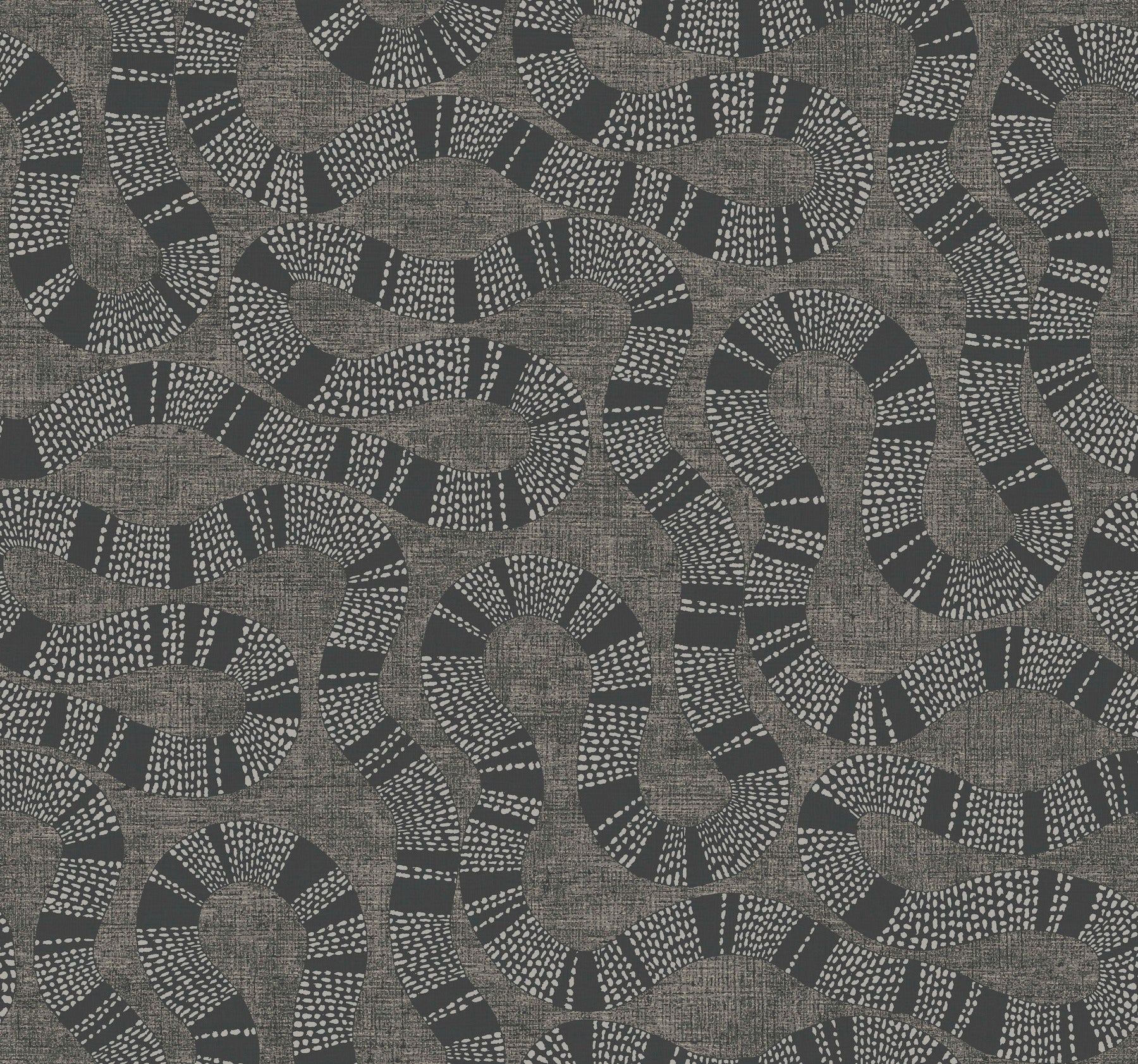 Ophidia Wallpaper Antonina Vella Double Roll Black 