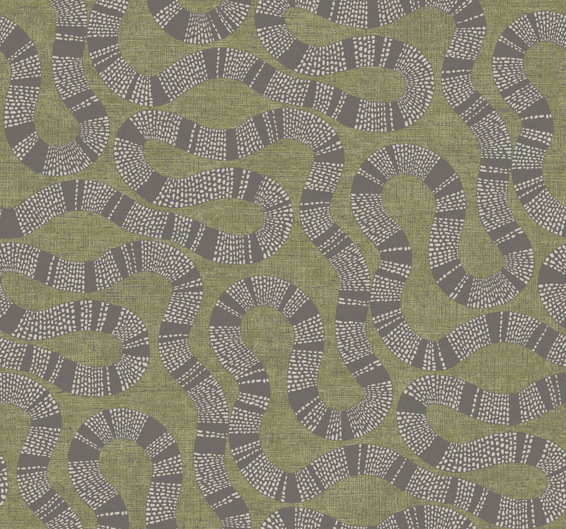 Ophidia Wallpaper Antonina Vella Double Roll Olive 