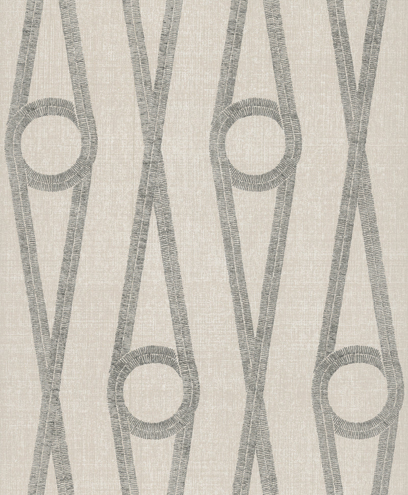 Henlein Wallpaper Antonina Vella Double Roll Putty 