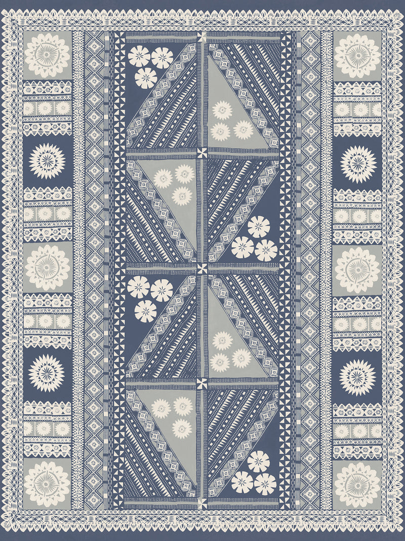 Tapa Mural Wallpaper Antonina Vella Roll Indigo 