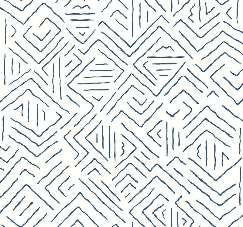 Sirih Wallpaper Antonina Vella Double Roll Navy 