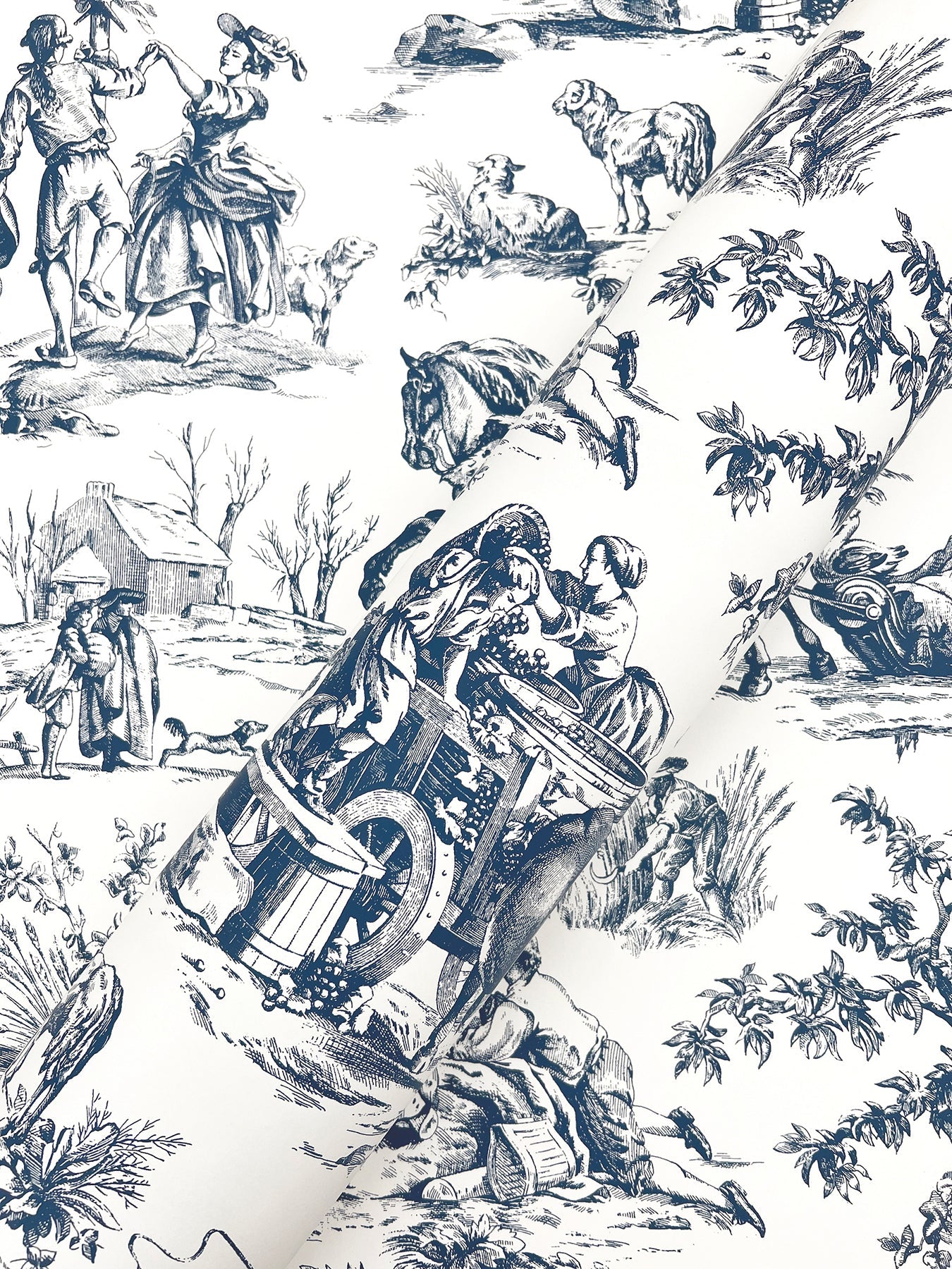 Seasons Toile Wallpaper Wallpaper York Wallcoverings   