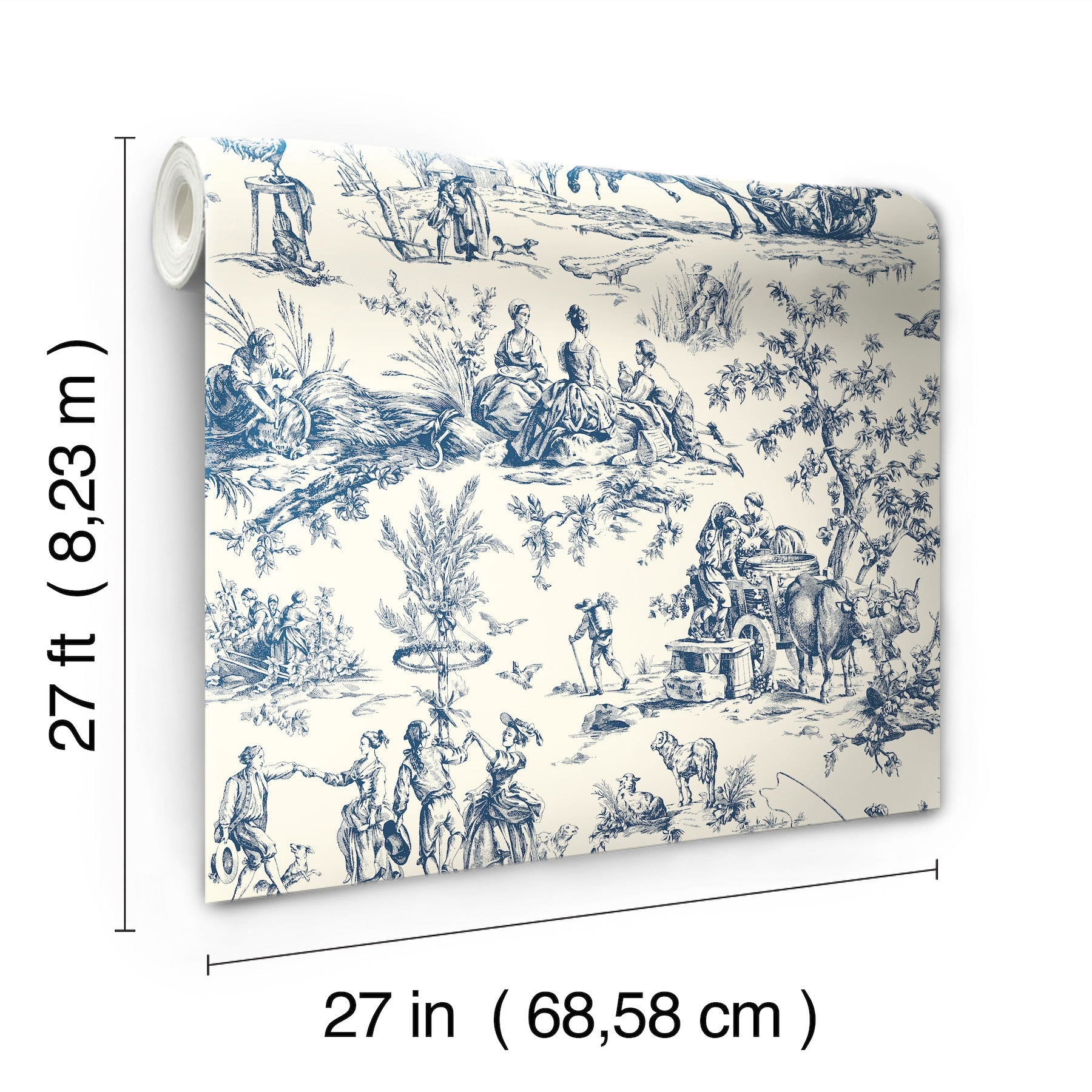 Seasons Toile Wallpaper Wallpaper York Wallcoverings   
