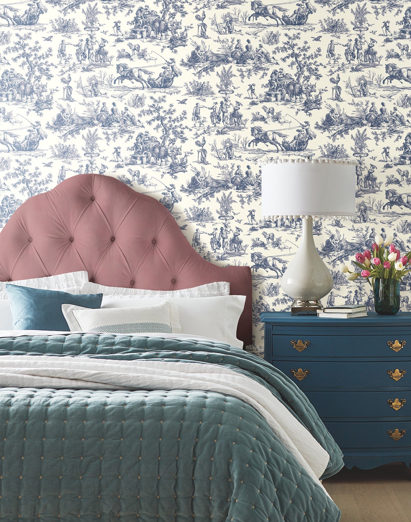 Seasons Toile Wallpaper Wallpaper York Wallcoverings   