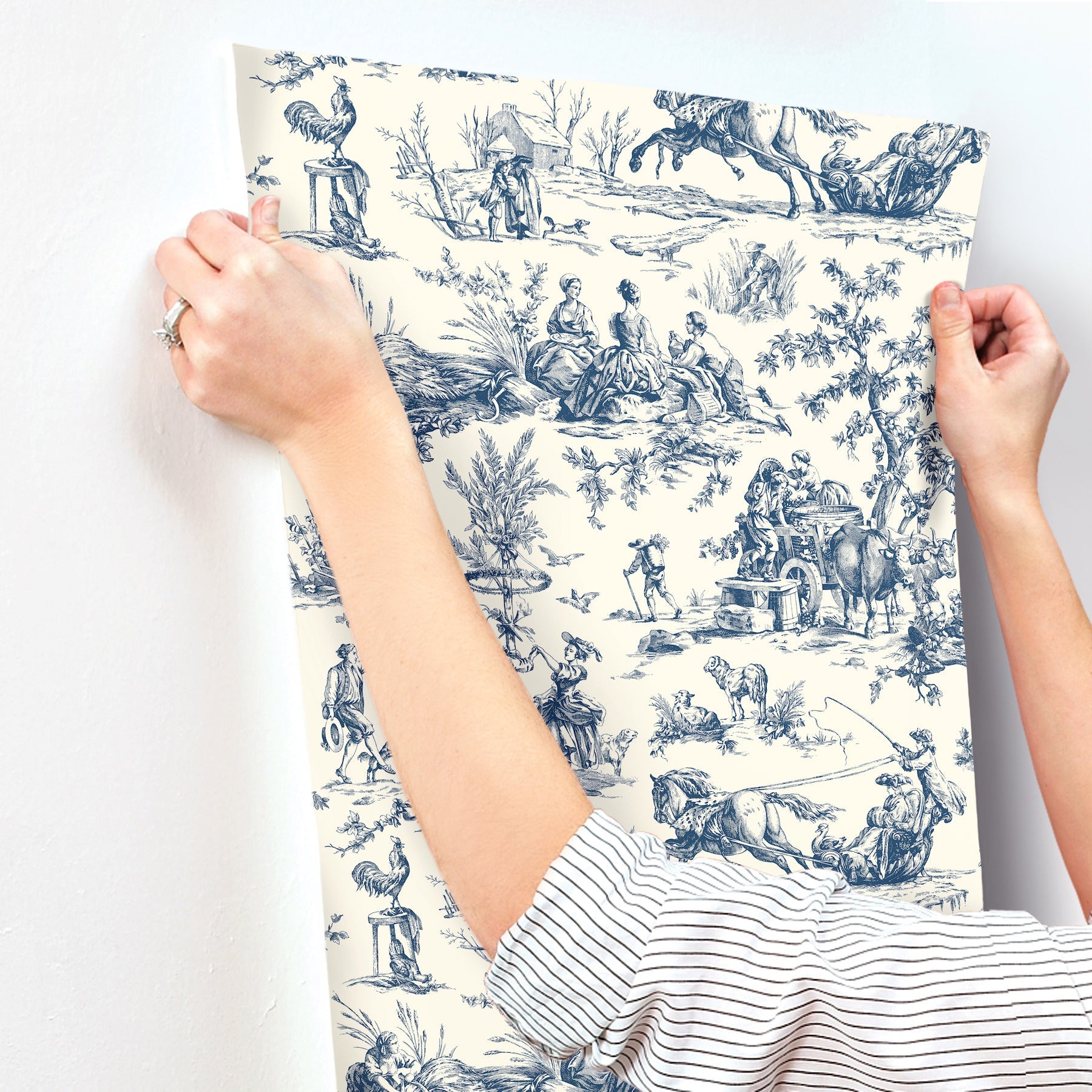 Seasons Toile Wallpaper Wallpaper York Wallcoverings   