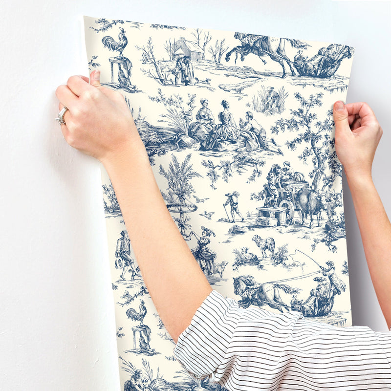 Seasons Toile Wallpaper Wallpaper York Wallcoverings   