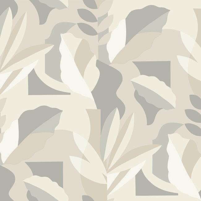 Papier Colle Wallpaper Wallpaper York Wallcoverings Double Roll Neutral 