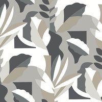 Papier Colle Wallpaper Wallpaper York Wallcoverings Double Roll Black & White 
