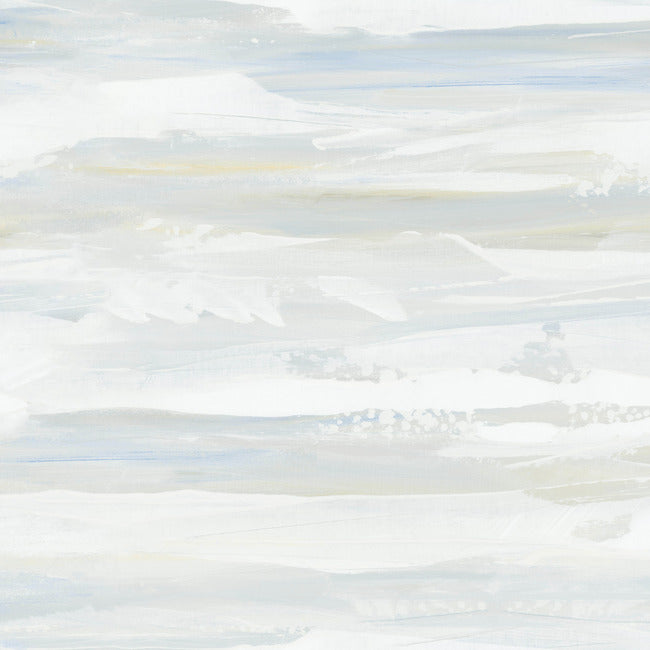On The Horizon Wallpaper Wallpaper York Wallcoverings Double Roll Blue/Yellow 