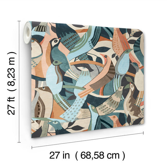 Fauvist Flock Wallpaper Wallpaper York Wallcoverings   