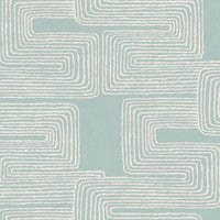 Nikki Chu Zulu Thread Wallpaper Wallpaper York Wallcoverings Double Roll Azure/Gold 