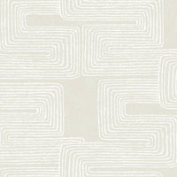Nikki Chu Zulu Thread Wallpaper Wallpaper York Wallcoverings Double Roll Neutral/Pearl 