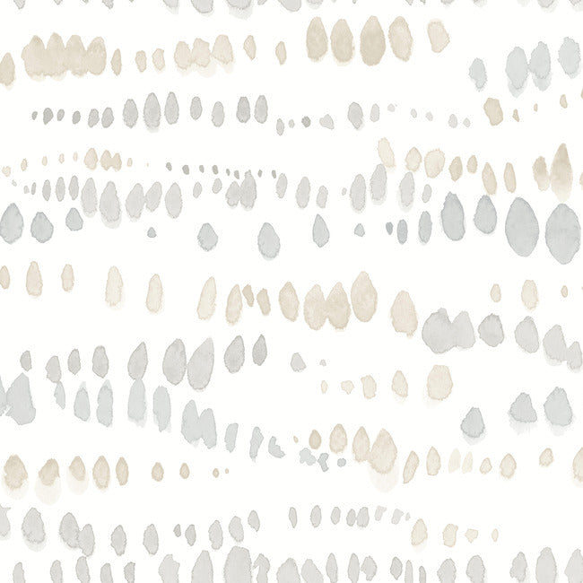 Lisa Audit Dewdrops Wallpaper Wallpaper York Wallcoverings Double Roll Neutral 