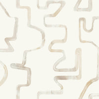Abstract Aura Wallpaper Wallpaper York Wallcoverings Double Roll Caramel Cream 