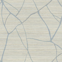 Nikki Chu Raska Wallpaper Wallpaper York Wallcoverings Double Roll Smokey Blue 