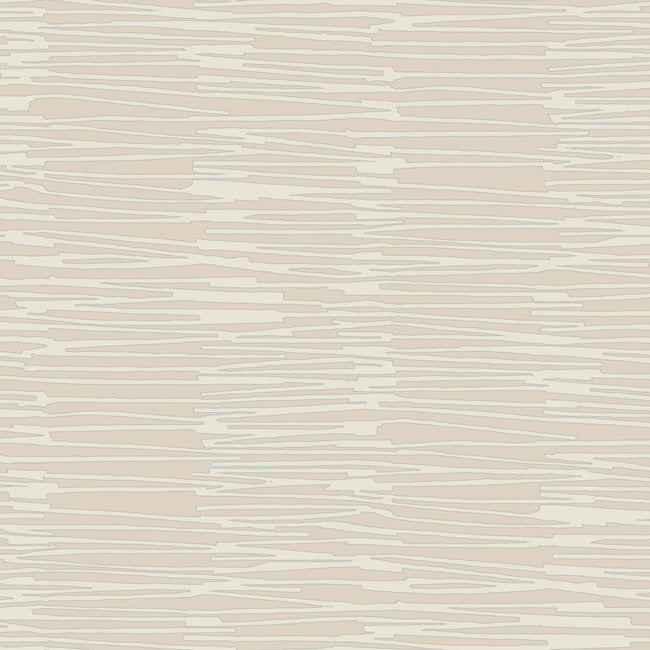 Nikki Chu Water Reed Thatch Wallpaper Wallpaper York Wallcoverings Double Roll Clay/Silver 