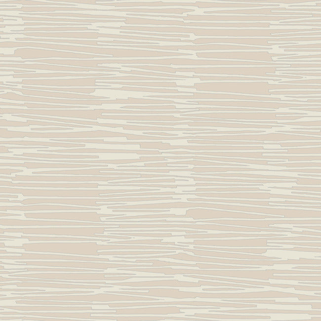 Nikki Chu Water Reed Thatch Wallpaper Wallpaper York Wallcoverings Double Roll Clay/Silver 