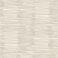 Nikki Chu Water Reed Thatch Wallpaper Wallpaper York Wallcoverings Double Roll Linen/Silver 