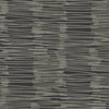 Nikki Chu Water Reed Thatch Wallpaper Wallpaper York Wallcoverings Double Roll Black/Gold 