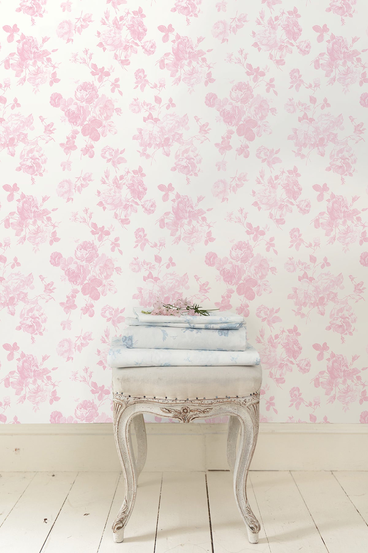 Everblooming Rosettes Jam Cabbage Rose Bouquets Wallpaper Wallpaper A-Street Prints   