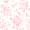 Everblooming Rosettes Jam Cabbage Rose Bouquets Wallpaper Wallpaper A-Street Prints Double Roll Pink Jam 