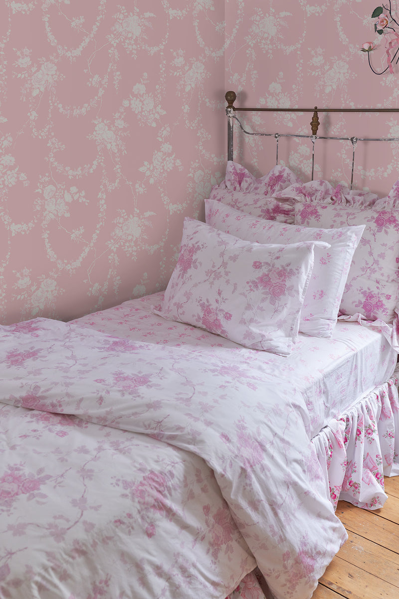 Chandelier Gates Easter Floral Drape Wallpaper Wallpaper A-Street Prints   