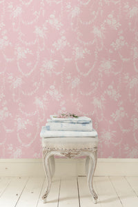 Chandelier Gates Easter Floral Drape Wallpaper Wallpaper A-Street Prints   