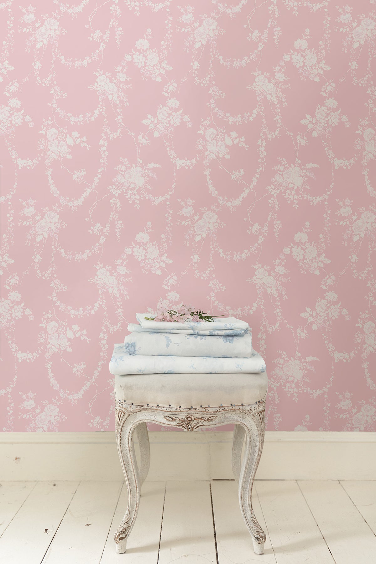 Chandelier Gates Easter Floral Drape Wallpaper Wallpaper A-Street Prints   