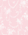 Chandelier Gates Easter Floral Drape Wallpaper Wallpaper A-Street Prints Double Roll Easter Pink 