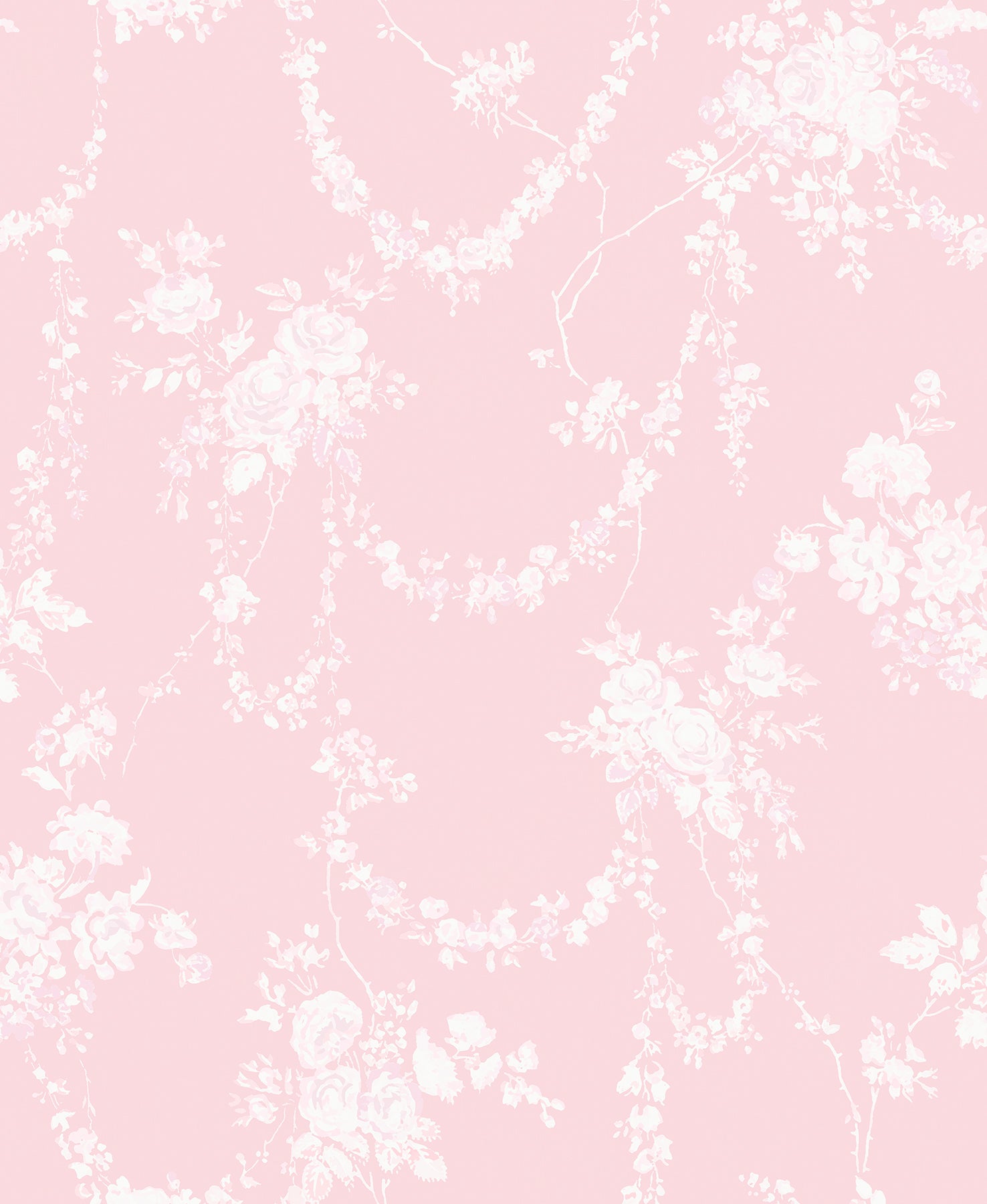 Chandelier Gates Easter Floral Drape Wallpaper Wallpaper A-Street Prints Double Roll Easter Pink 