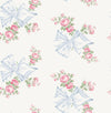 Rosa Beaux Pastel Large Bow Spot Wallpaper Wallpaper A-Street Prints Double Roll Pastel Blue 