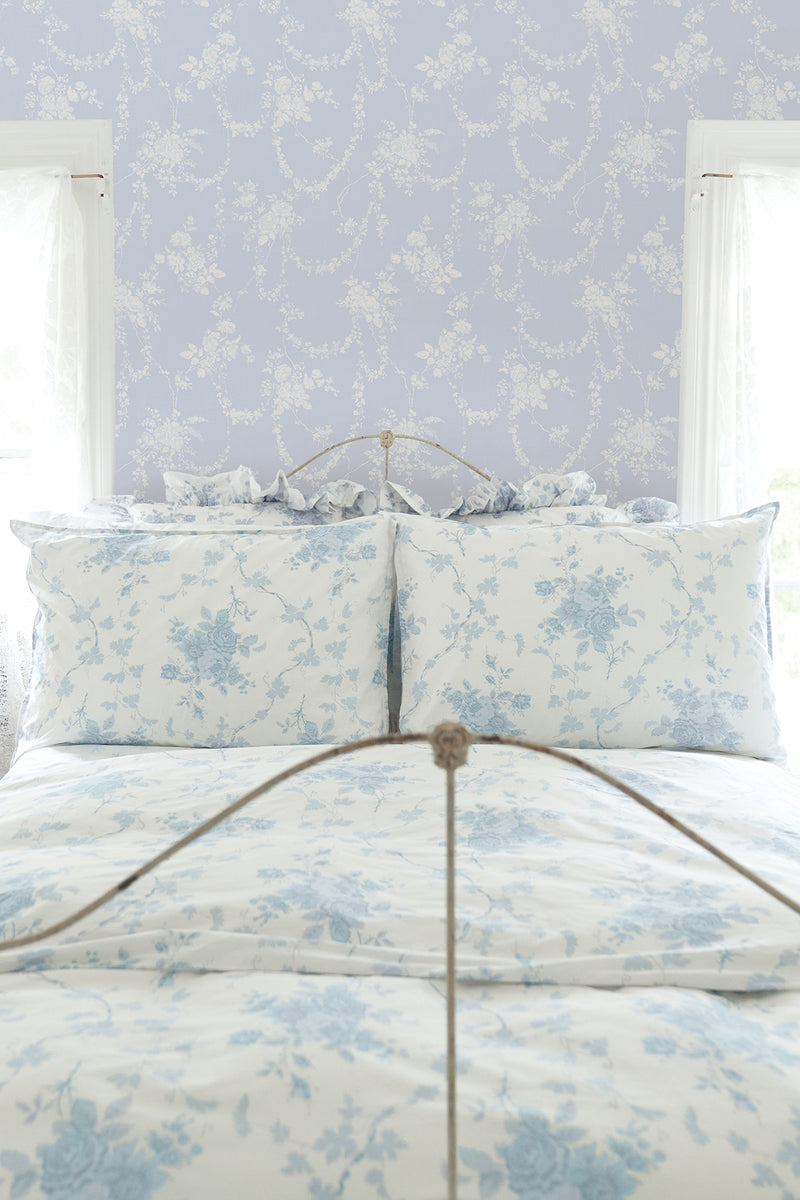 Chandelier Gates Easter Floral Drape Wallpaper Wallpaper A-Street Prints   