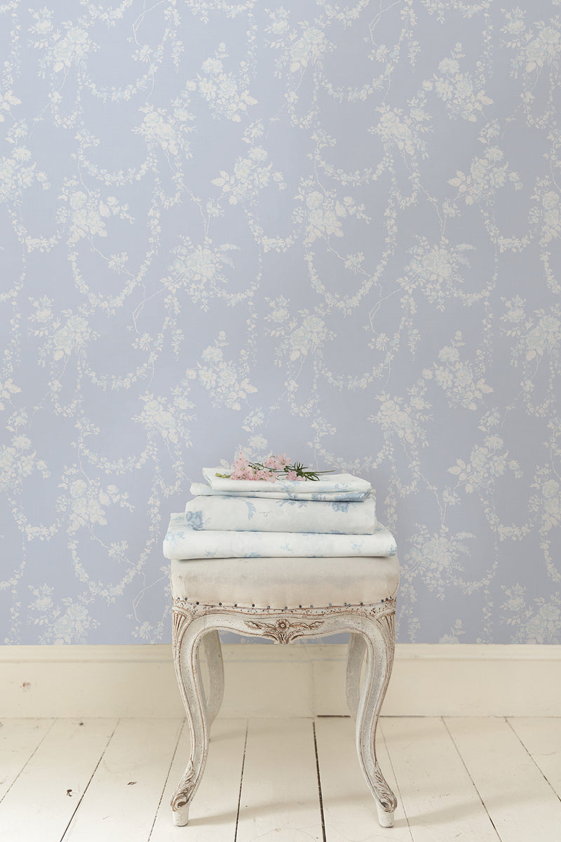 Chandelier Gates Easter Floral Drape Wallpaper Wallpaper A-Street Prints   