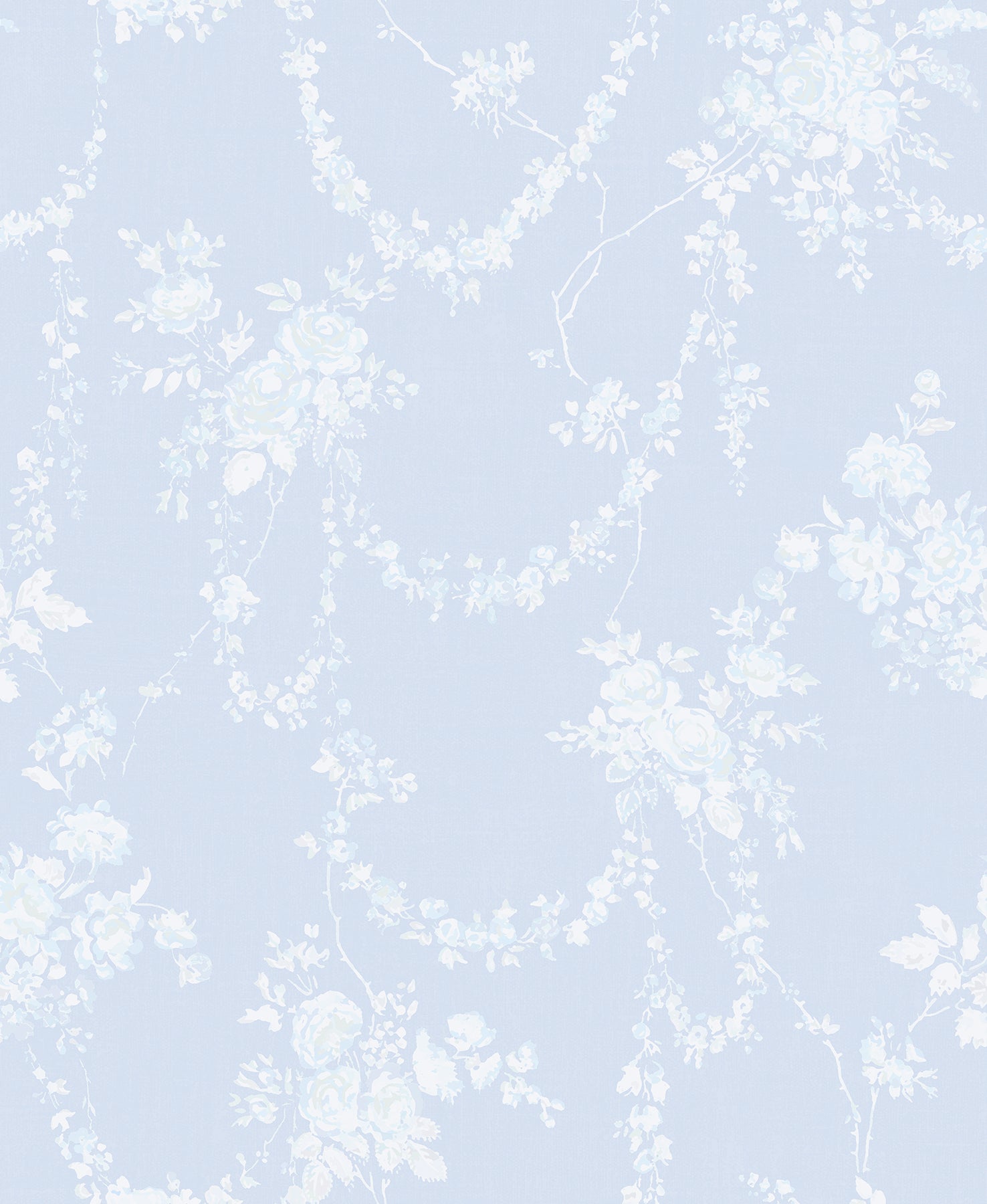 Chandelier Gates Easter Floral Drape Wallpaper Wallpaper A-Street Prints Double Roll Blue Gemstone 