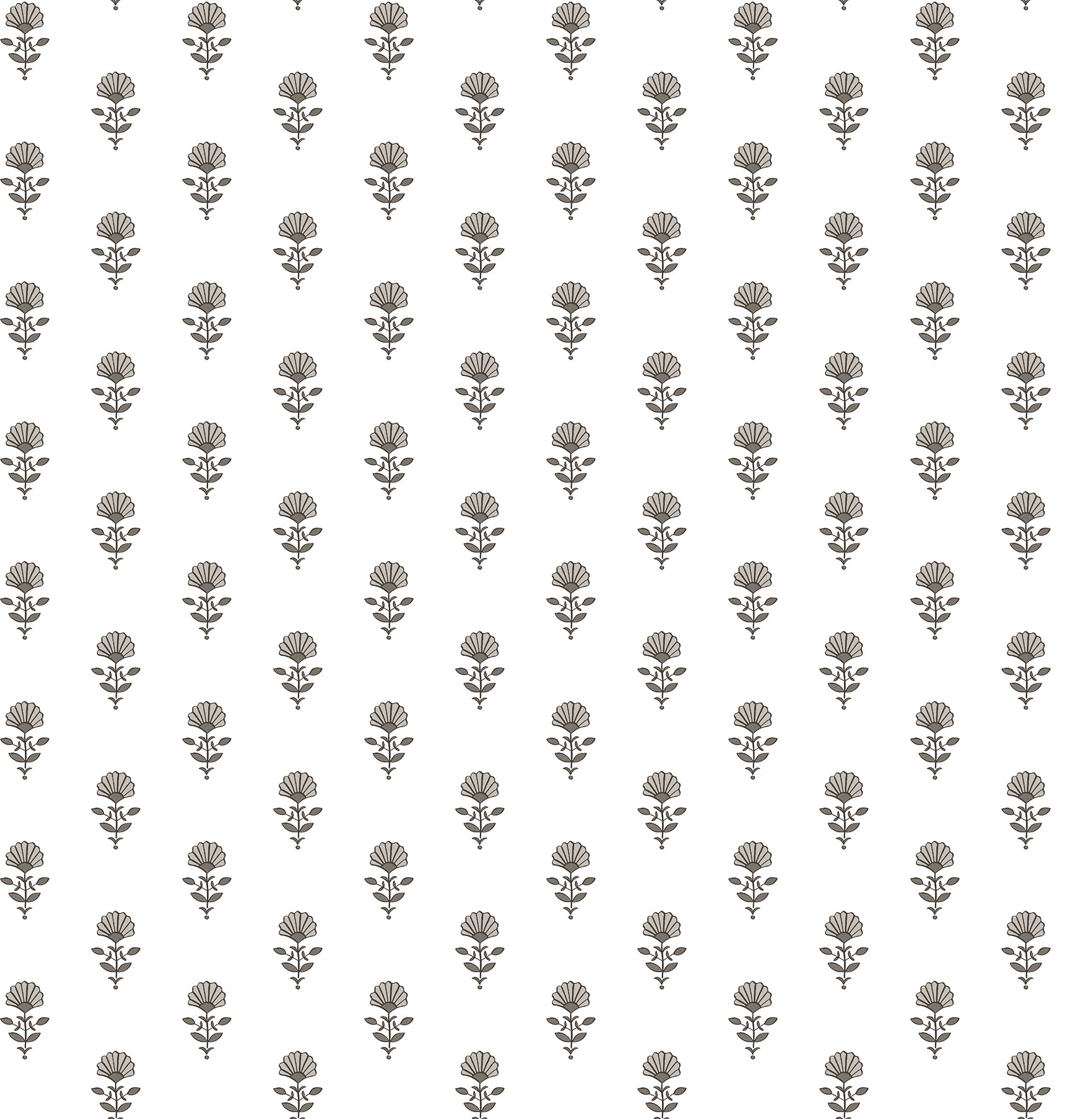 Libby Stone Mini Floral Wallpaper Wallpaper A-Street Prints Double Roll Stone 