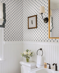 Libby Stone Mini Floral Wallpaper Wallpaper A-Street Prints   